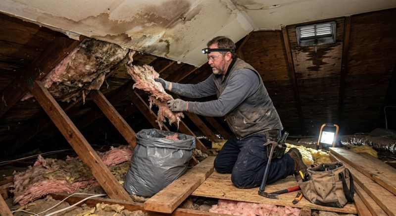 Attic Water Damage Repair in Conroe, TX