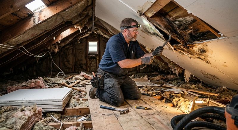 Attic Water Damage Repair in Houston, TX