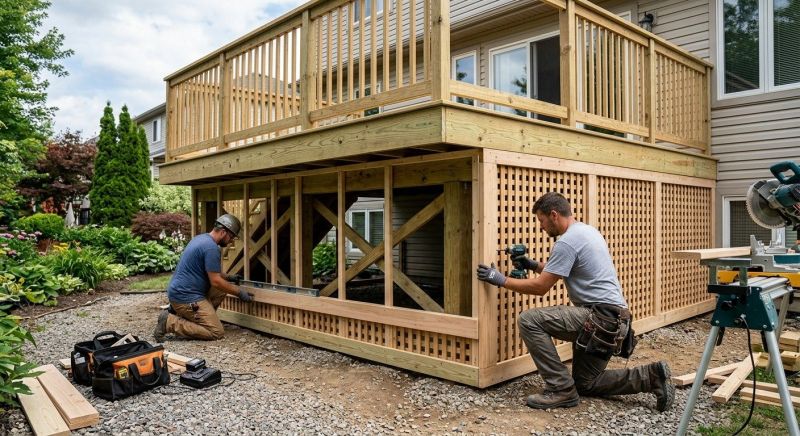Deck Skirting Installation in Conroe, TX
