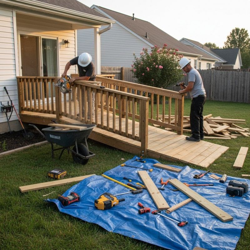 Wood Ramp Repair in Wilmington, NC